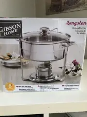 Gibson Home 6 Piece Chafing Dish Set Stainless Steel 4.5 Quart 1A