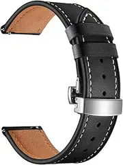 [OVARIA] 20MM 22MM Leather Strap Watch 3 Band 41mm/45mm/42mm/46mm/Active 2 Bracelet Fit For Huawei GT 2/Pro Belt Fit For Samsung Galaxy watch strap