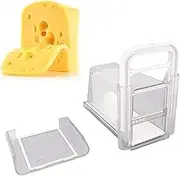 Cheese Slicer, Multifunctional Block Cheese Slice Cutter Cheese Storage Box, Fridge Sealing Store, Butter Cutting Container, Cheese Precise Cuts for Home Hotel