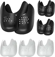 [rexevaxo] 6 Pairs Shoe Crease Protector,Trimable Crease Protector with Breathable Vents,For Casual Shoes Sneakers,Prevent Front Crease Indentation,Men's Size 7.5-12, Women's 5-8 yards