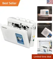 Portable 2-Channel Cassette Player with Automatic Stop System for Music Lovers