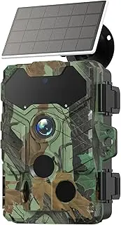 Solar Camera Wirel Trail Camera 32MP Infrared Night Vision WiFi Enab IP66 Wildlife Hunting Camera Wirel Solar Powered Camouflage