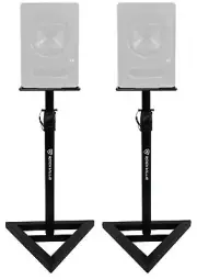 (2) Rockville Adjustable Studio Monitor Speaker Stands For Presonus Sceptre S6