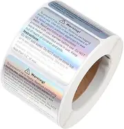 KALLORY 1 Roll Candle Warning Labels Adhesive Decals for Candle Containers Jars Easy Application Safety Stickers for DIY Projects Printed English Safety Information Practical Design