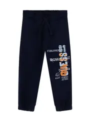 GUESS Blue Printed Graphic Active Pants Size: 2, Cotton