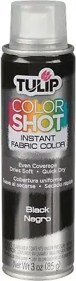 Tulip (ColorShot Instant Fabric Spray Color 3oz. Black Spray paint for fabric. )