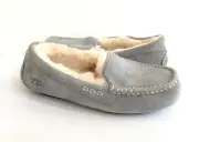 UGG ANSLEY LIGHT GREY GRAY SHEARLING LINED MOCCASIN SHOE US 10 / EU 41 / UK 8