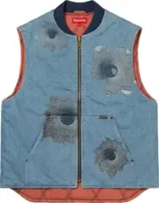 Supreme Nate Lowman Work Vest Denim, SZ M