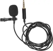 TOYANDONA Tiny Compact Lavalier Mic 3.5mm Connector Replacement for Phone Camera for Vlogging Interviews