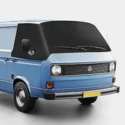 Windscreen Wrap Cover Replacement Compatible with VW T3, 600D Car Windscreen Cover Thermal Mats, Windscreen Window Sun Protection, Waterproof, Anti UV, Frost, Ice