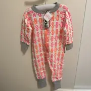 Bonds Baby Roomy Wondersuit Zippy Coverall Romper Size 1 Fluro Pink Orange BNWT