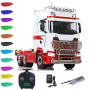 6WD Metal Chassis 1/14 RC Radio Control Tractor 770S Sound Light Smoke Truck Car