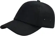 [BOTVELA] Wool Baseball Cap for Men Adjustable Unstructured Tweed Hat