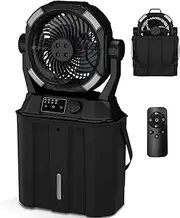 Wilody Camping Misting Fan with Timer Mode, 3 Lighting Modes, 2 Misting Modes