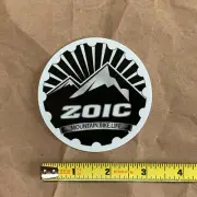 ZOIC sticker decal, genuine, original, 3.25" dia, Black, NEW