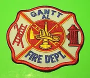 GANTT ALABAMA AL 4" FIRE DEPARTMENT PATCH FREE SHIPPING!!!