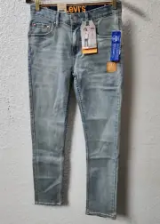 Levi's Boys' 510 Skinny Fit 365 Performance Jeans,Bauhaus Blues,16 REG 28W x 30L