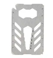 SILVER 13-in-1 Multi Tool Credit Card Wallet Knife Pocket Survival Camping