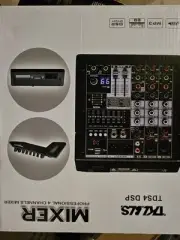 Audio Mixer, 4 Channel Sound Board Mixing Console with 99-Bit DSP, 7-Band Eq ...