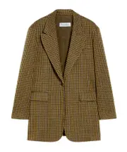 Max Mara Houndstooth Buttoned Blazer IT40 multi-color