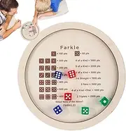 Wooden Dice Tray - Engaging and Educational Tabletop Tabletop Rolling Tray | Smooth Rounded Edges Rolling Board Game | Bottom Dice Rolling Tray for Group Play Experiences