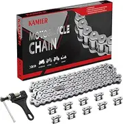 KAMIER 420 Drive Roller Chain 102 Link Breaker for CRF50F XR80R KX65 KLX110 TTR110 50cc 70cc 90cc 110cc 125cc SSR TaoTao Coolster Baja Ice Bear Kayo Pit Dirt Bike 4 Wheeler ATV Go Kart Mini Bike Parts