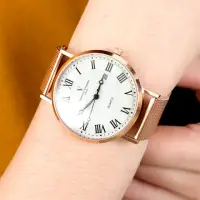 在飛比找momo購物網優惠-【Valentino Coupeau】玫金羅馬米蘭錶