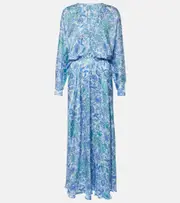 [Poupette St Barth] Poupette St Barth Printed midi dress AU 6 multicoloured