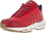 [Nike] Men's Air Max 95 Prm University Red/White Mid Navy Running Shoe 11.5 Men US