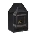 Outdoor Fireplace Cover Wood Burning Fire Pit Cover Drawstring Patio Portable