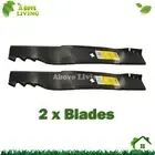2X Predator Toothed Blades For MTD 42" Deep Deck Ride On Lawn Mower 742-0616