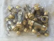 NEW - 10 PIECE 1/2" SHARKBITE STYLE PUSH ON TEES PEX COPPER PIPE