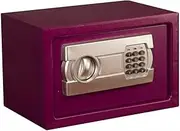 Safe, Wall Mounted Steel Safe, Double Security Steel Door Lock Bolt, Electronic with Keypad, Strong and Secure Robust and Durable (Color : Pink)