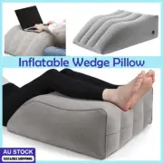 Portable Bed Wedge Pillow Leg Elevation Inflatable Back Rest Support Cushion
