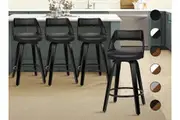 ALFORDSON 4x Swivel Bar Stools Eden Kitchen Wooden Dining Chair