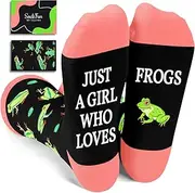 sockfun Funny Frog Gifts for Women Girls Crazy Socks, Animal Gifts Frog Cute Socks Animal Socks