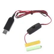 1m USB Power Supply Cable Replace 2xLR03 AAA Cable