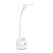LED Desk Lamp with Pen Holder Desk Light for Computer Desktop Flexible Gooseneck