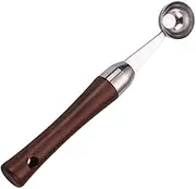 ASAKKURA Melon Spoon Wood Handle Scoop Fruit Scooper for Watermelon Cantaloupe Dragon Fruit
