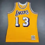 100% Authentic Wilt Chamberlain Mitchell & Ness 71 72 Lakers Jersey 48 XL Mens