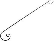 Shepherd Hook Iron Bird Feeder Hooks Shepherds Solar Mason Jars Plants Ground Fence Wire Wind Chime Outside Plant Stand Outdoor Pot Outdoor Plant Stand Garden Edging Border Black