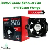 Hydroponic Cultiv8 6'' 150mm 6inch Inline Axial Silent Fan Ventilation