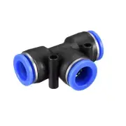 Push To Connect Fittings Tube Connect T Type od Tube Fittings Blue/Black