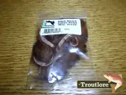MEDIUM BROWN BLACK BARRED RABBIT STRIPS HARELINE DUBBIN NEW FLY TYING MATERIALS