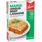 On The Menu Three Cheese Angus Beef Lasagne 400g