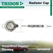 Tridon Blanking Radiator Cap for Nissan Navara D40 Pathfinder R51 Patrol GU