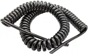 Spring Wire Spiral Extension Cable, 20AWG Spiral Spring Connector Shielded Cable 8 Core Shielded Signal Copper Wire(Stretch 10 Meters)