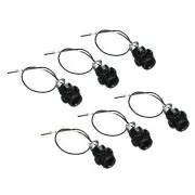 E12 Bulb Holder Light Socket, 6 Pack Wire Lead Screw Fully Thread Lamp Holder