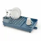 Joseph Joseph Expandable Dish Drying Rack Extend Cutlery Drainer Tray - Blue Sky