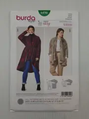 Burda Sewing Pattern 6490 Women's Jacket Pattern Size US 20-34 EUR 46-60 NEW